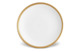 Тарелка обеденная L’Objet Плетеный шелк 27 см, золотой декор