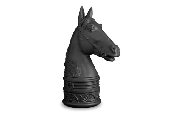 Набор подставок для книг L’Objet Конь, 2 шт, белый, черный