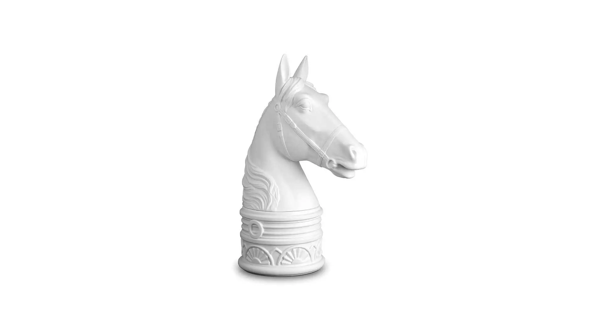 Набор подставок для книг L’Objet Конь, 2 шт, белый, черный