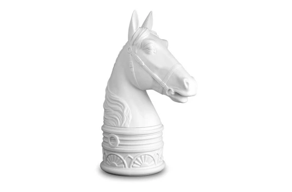 Набор подставок для книг L’Objet Конь, 2 шт, белый, черный