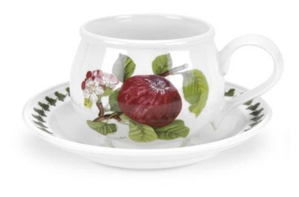 Чашка чайная с блюдцем Portmeirion Помона Красное яблоко 200 мл