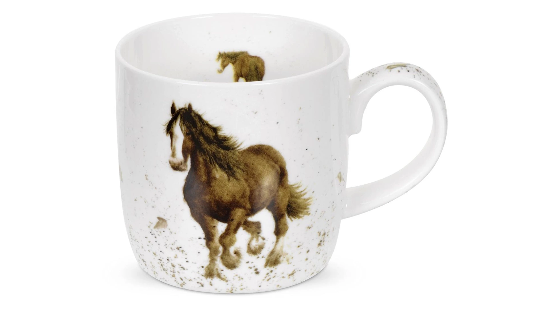 Набор кружек Royal Worcester Забавная фауна Лошадка 310 мл, 6 шт, фарфор костяной