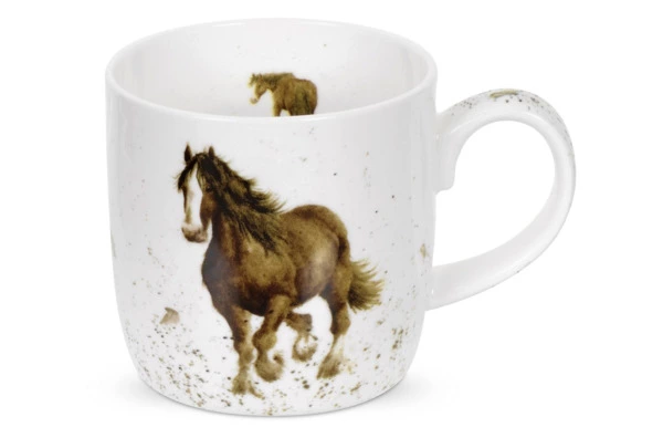 Набор кружек Royal Worcester Забавная фауна Лошадка 310 мл, 6 шт, фарфор костяной