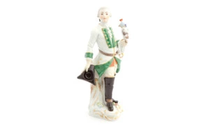 Фигурка Meissen 17см Охотник с соколом (И.Ф. Эберляйн, 1744г.) (пара к 63018)