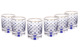 Набор стаканов для виски ИФЗ Кобальтовая сетка 250 мл, 6 шт, стеклоСтекло