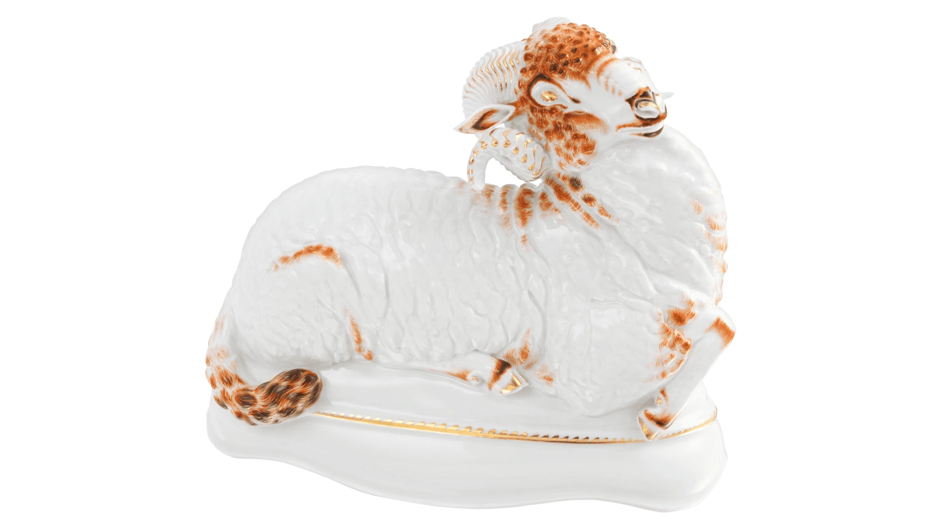 Фигурка Meissen 19,5 см Овен, элемент композиции Лис Райнеке, Макс Эссер, 1925г, лимвып07/50, 2015