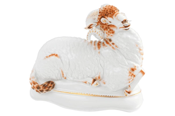 Фигурка Meissen 19,5 см Овен, элемент композиции Лис Райнеке, Макс Эссер, 1925г, лимвып07/50, 2015