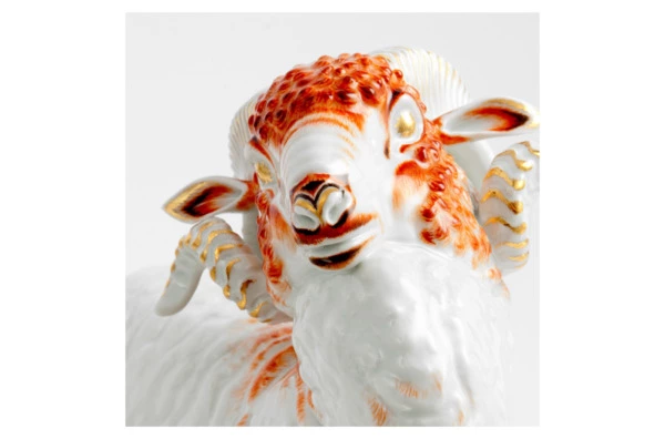 Фигурка Meissen 19,5 см Овен, элемент композиции Лис Райнеке, Макс Эссер, 1925г, лимвып07/50, 2015