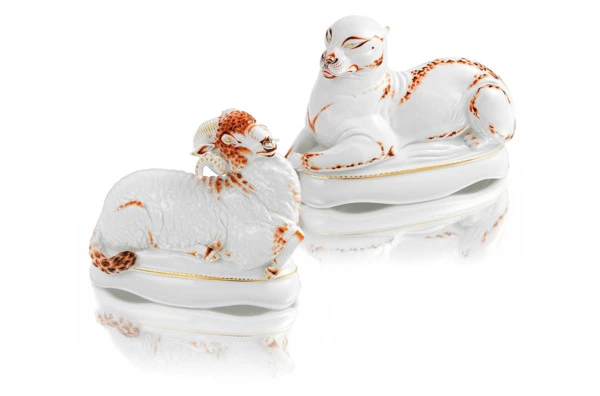 Фигурка Meissen 19,5 см Овен, элемент композиции Лис Райнеке, Макс Эссер, 1925г, лимвып07/50, 2015