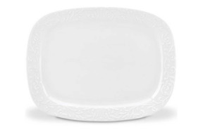 Блюдо прямоугольное Lenox Чистый опал, рельеф 48 см