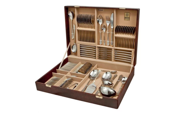 Набор столовых приборов Odiso Solingen Elizabeth на 12 персон 72 предмета, позолота