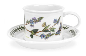 Чашка чайная с блюдцем Portmeirion Ботанический сад.Вероника 200 мл