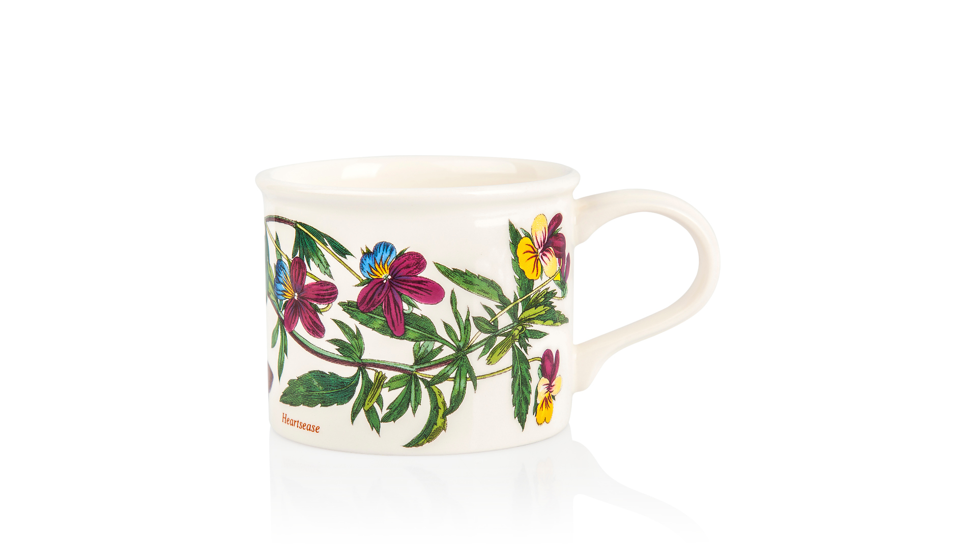 Чашка чайная с блюдцем Portmeirion Ботанический сад.Фиалка трехцветная 200 мл