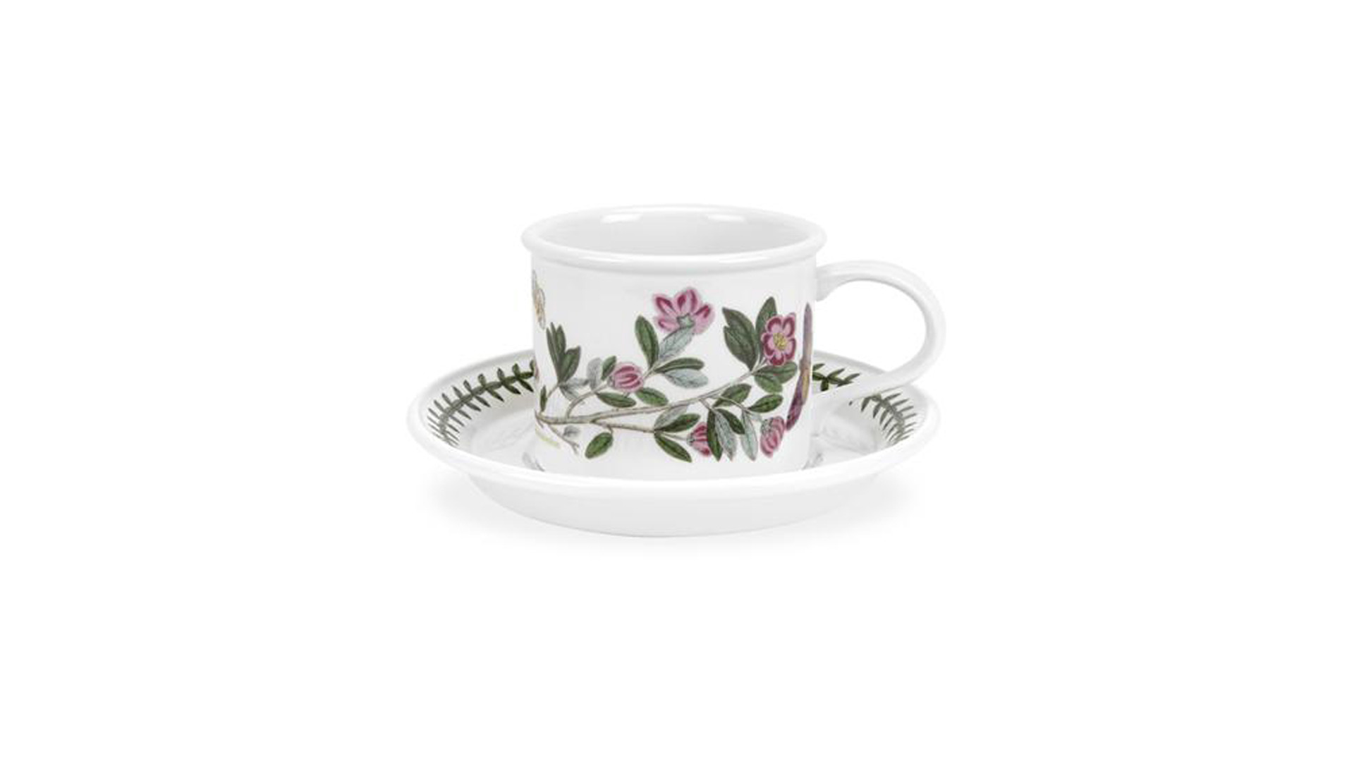 Чашка чайная с блюдцем Portmeirion Ботанический сад.Рододендрон 200 мл