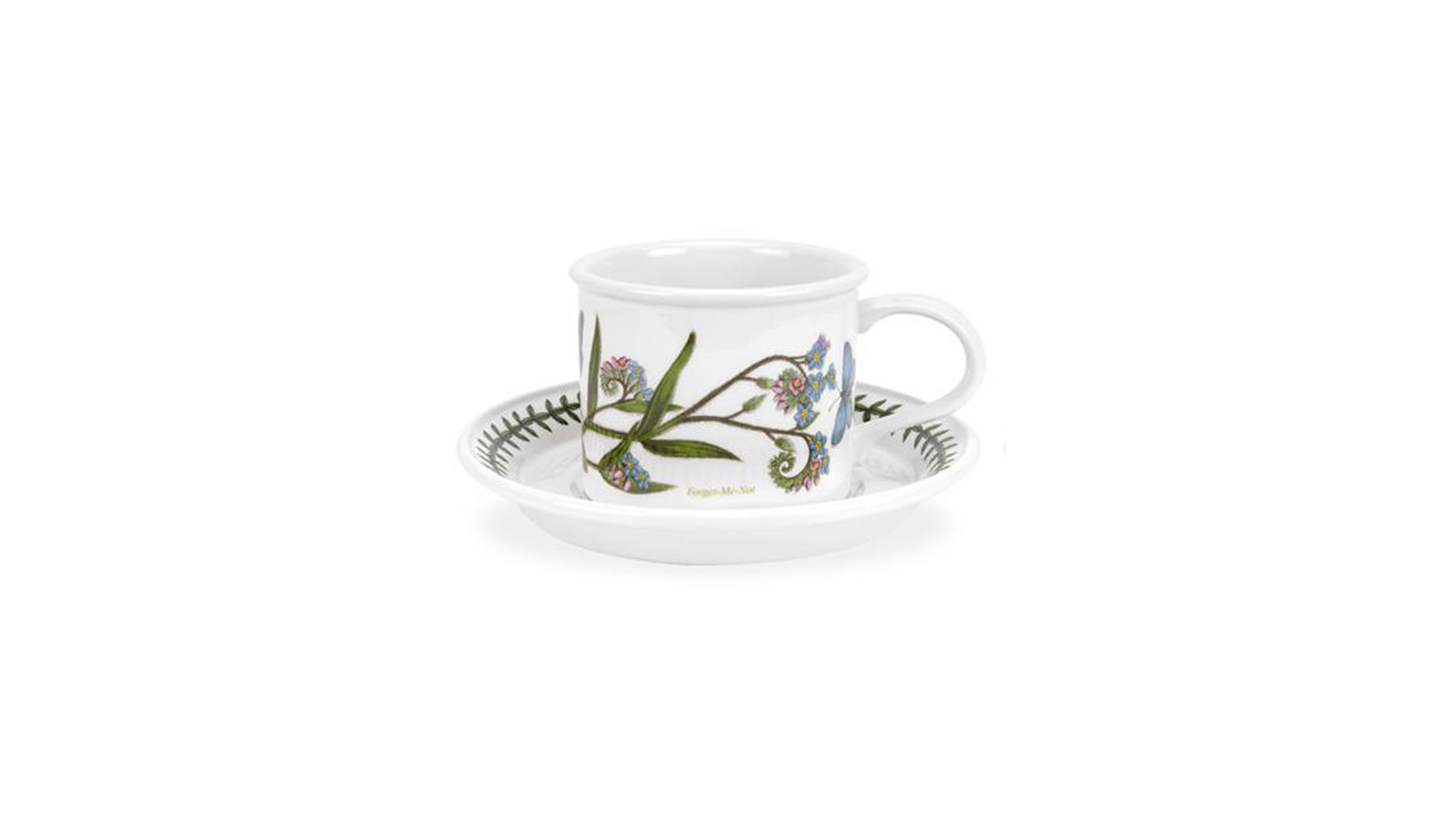 Чашка чайная с блюдцем Portmeirion Ботанический сад.Незабудка 200 мл
