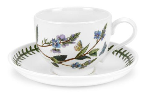 Чашка чайная с блюдцем Portmeirion Ботанический сад.Вероника 200 мл