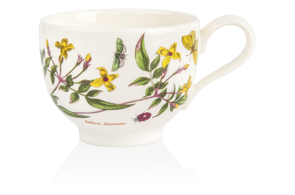 Чашка чайная с блюдцем Portmeirion Ботанический сад.Жёлтый жасмин 200мл, фарфор