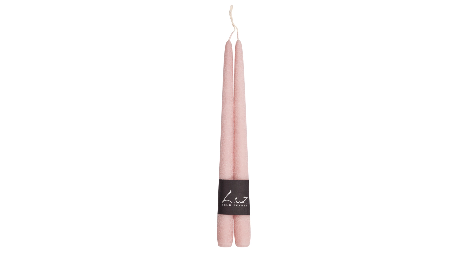 Набор свечей Luz your senses Рустик 30 см, 2 шт, серо-розовый