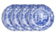 Набор тарелок акцентных Spode Голубая Италия 23 см, 4 шт