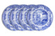 Набор тарелок пирожковых Spode Голубая Италия 15 см, 4 шт