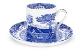 Чашка кофейная с блюдцем Spode Голубая Италия 90 мл, фаянс