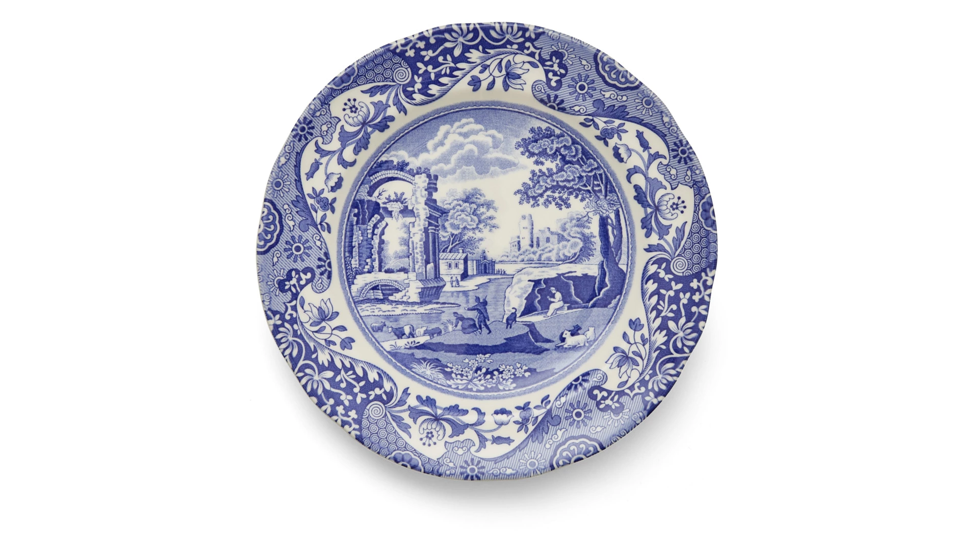 Тарелка закусочная Spode Голубая Италия 20 см, фаянс