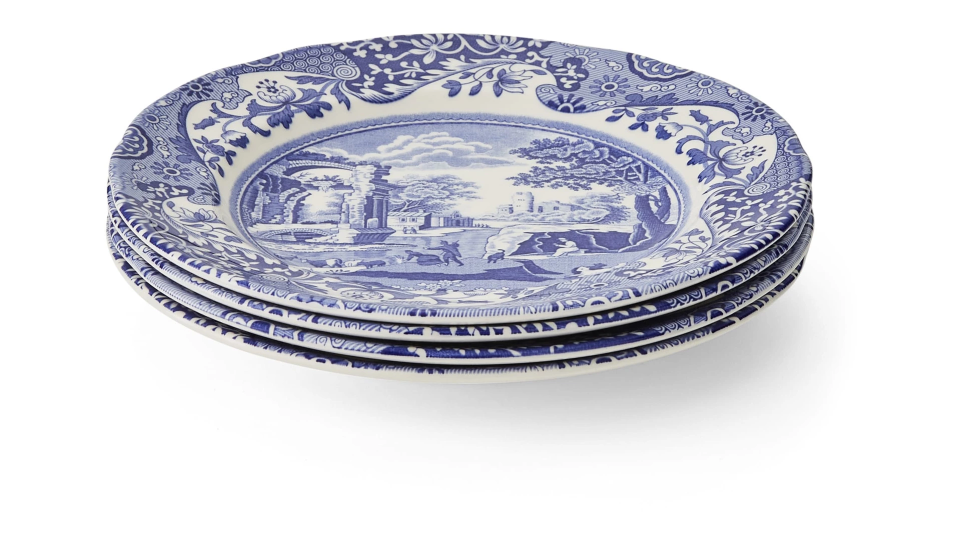 Тарелка закусочная Spode Голубая Италия 20 см, фаянс