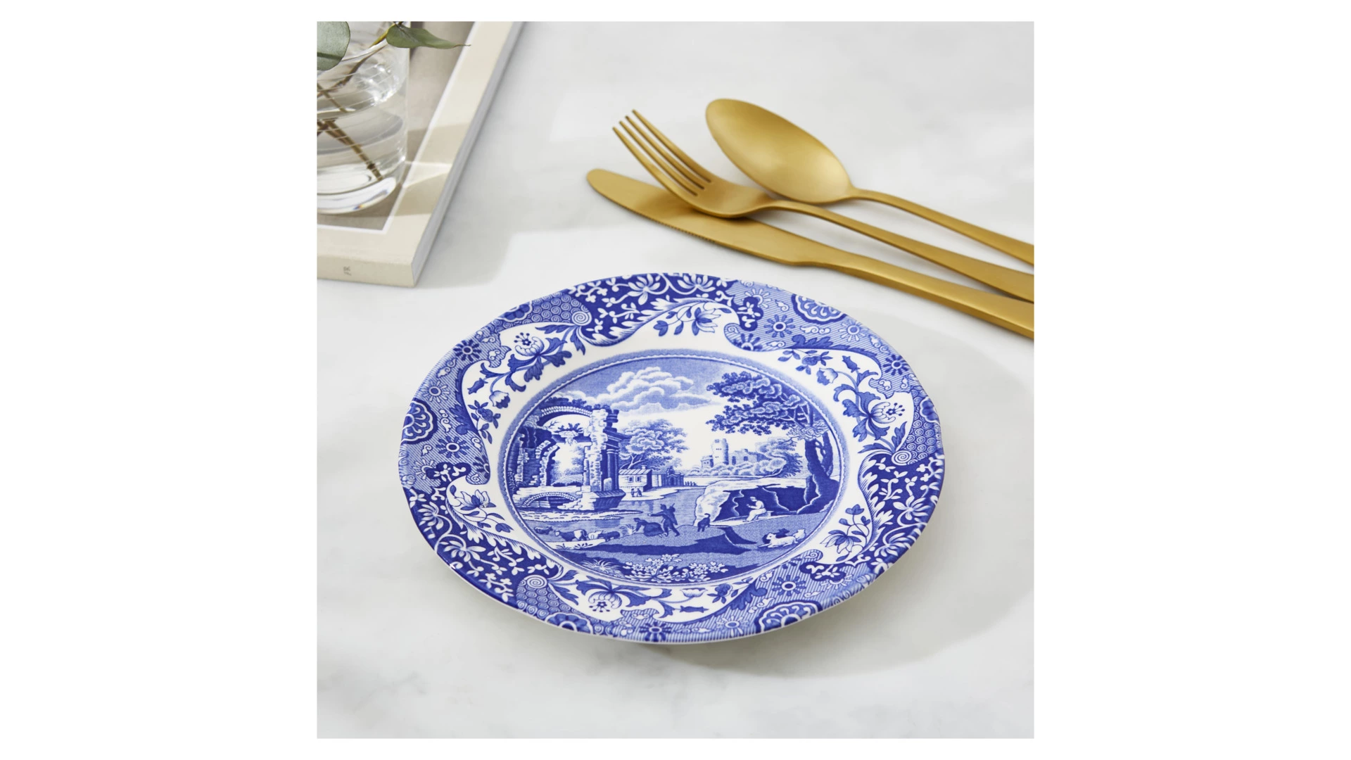 Тарелка закусочная Spode Голубая Италия 20 см, фаянс