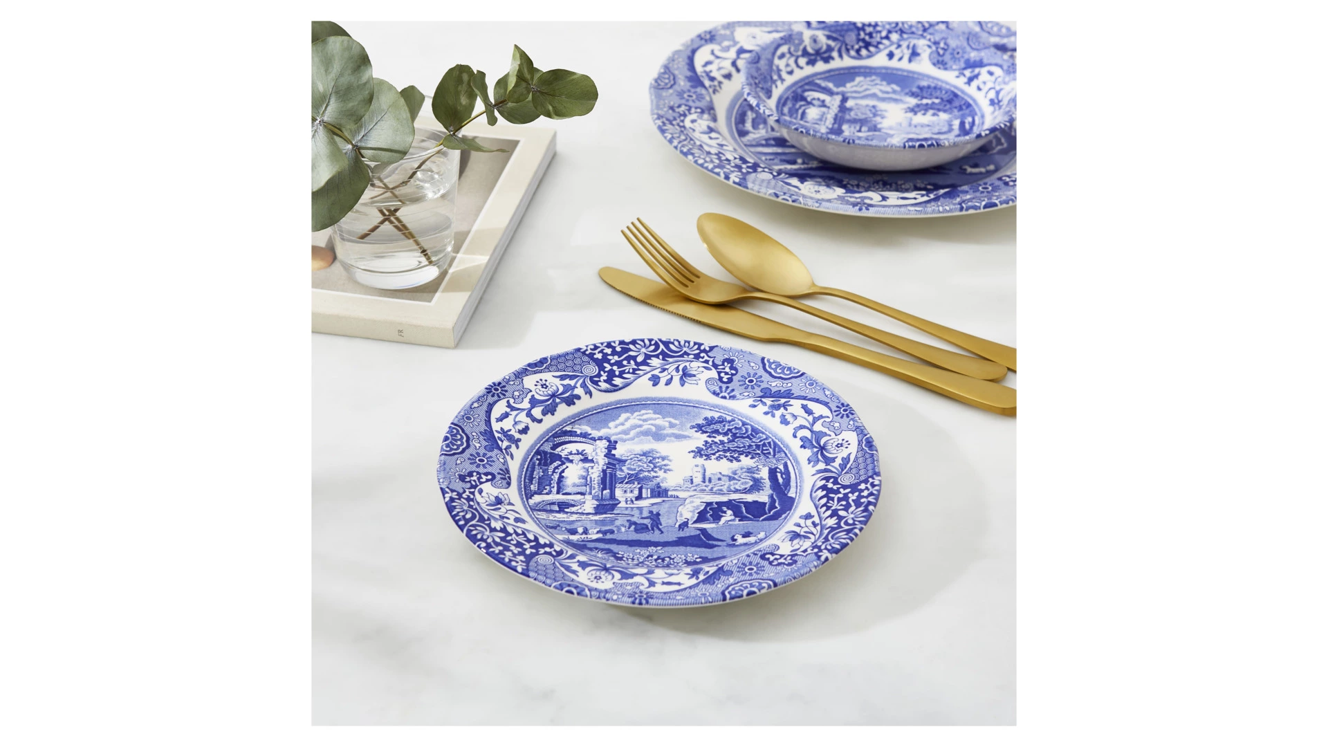 Тарелка закусочная Spode Голубая Италия 20 см, фаянс