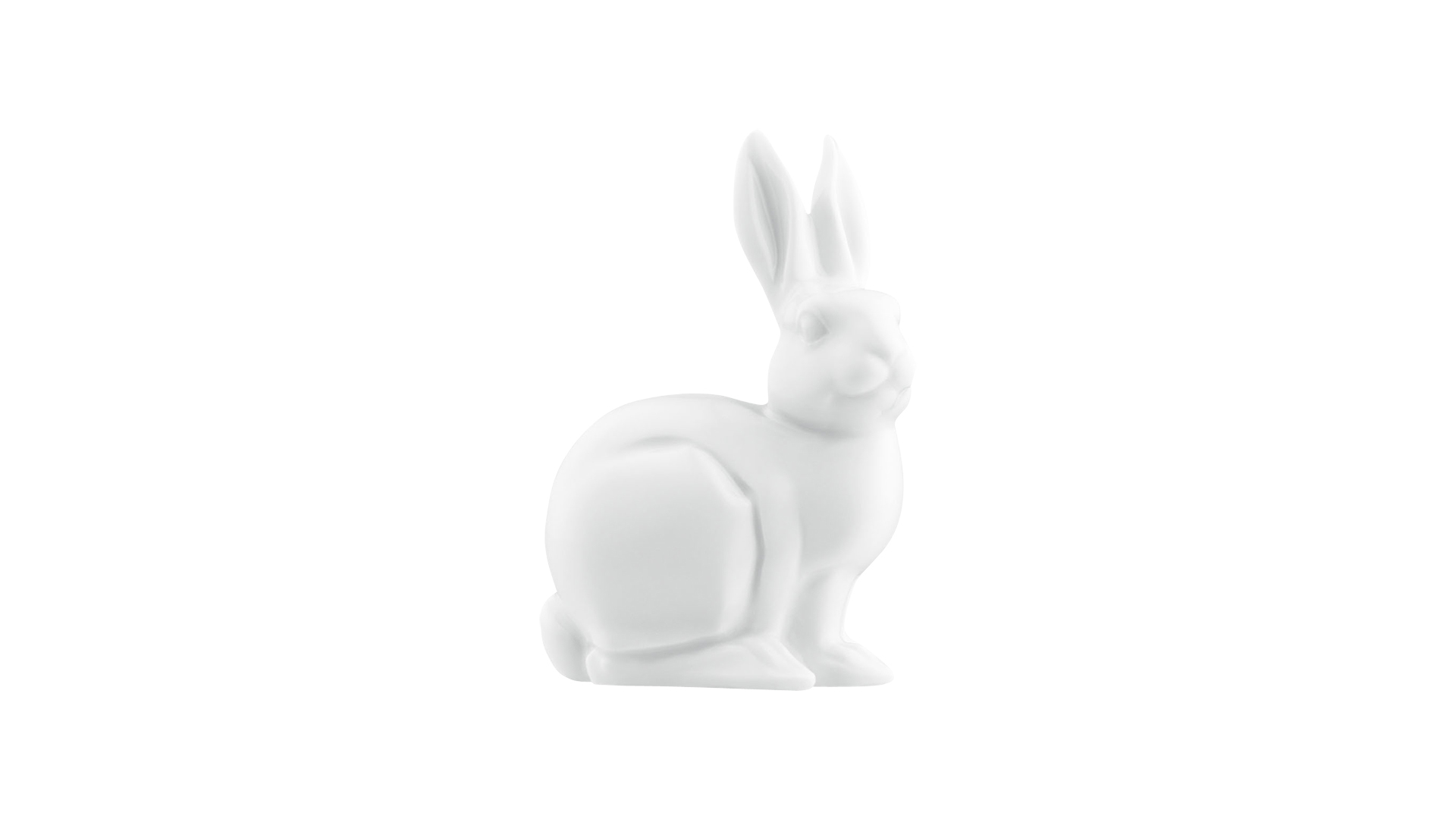 Фигурка Furstenberg Кролик-путешественник 2006г 10 см, белая