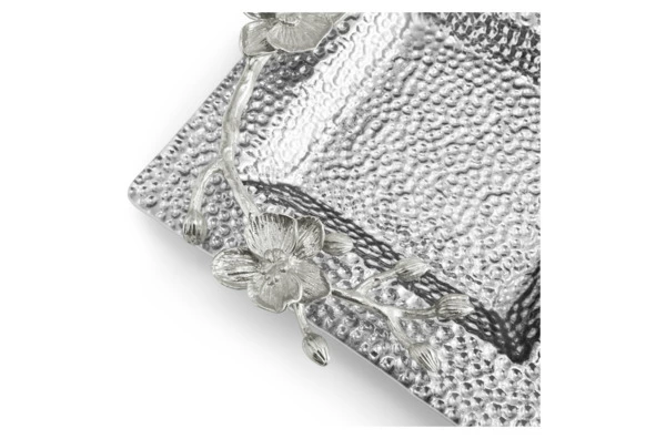 Блюдо квадратное Michael Aram Белая орхидея 18 см, сталь нержавеющая