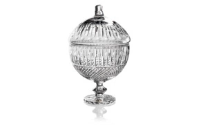 Конфетница с крышкой Cristal de Paris Иван, Диамант 30см