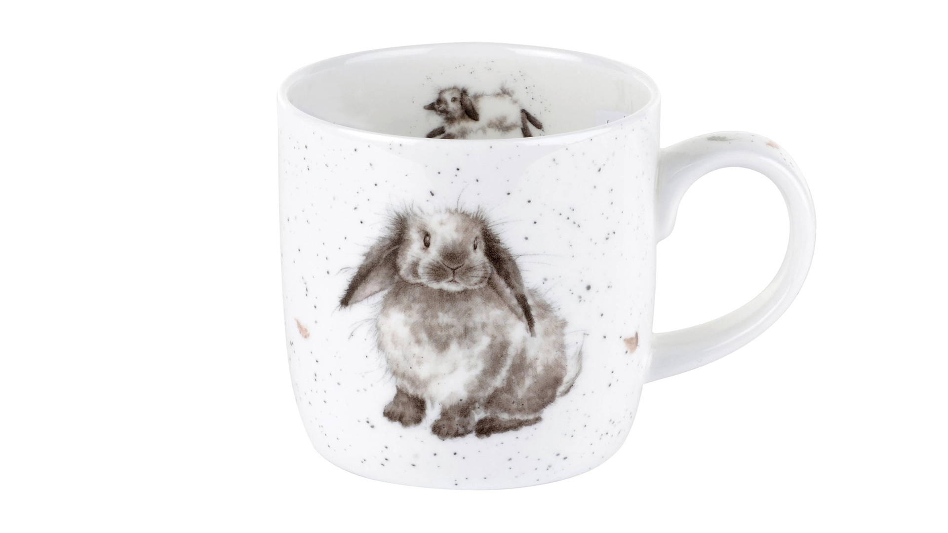 Набор кружек Royal Worcester Забавная фауна Кролик 310 мл, 6 шт, фарфор костяной