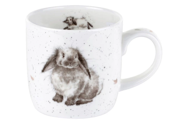 Набор кружек Royal Worcester Забавная фауна Кролик 310 мл, 6 шт, фарфор костяной