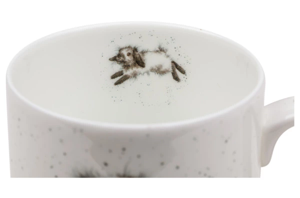Кружка Royal Worcester Забавная фауна Кролик 310 мл, фарфор костяной