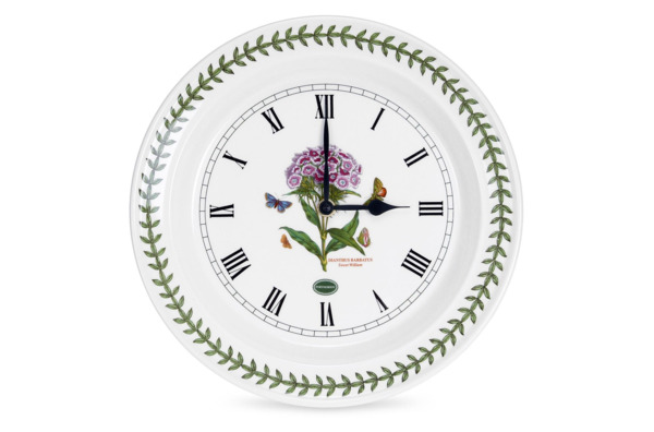 Часы настенные Portmeirion Ботанический сад.Гвоздика турецкая 25 см