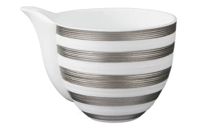 Молочник JL Coquet Хемисфер Узкие полосы, платиновые 250 мл