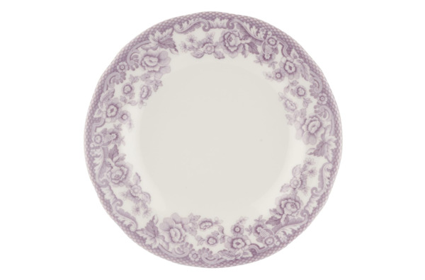 Тарелка пирожковая 15см "Деламер, сельские мотивы" (розовая)