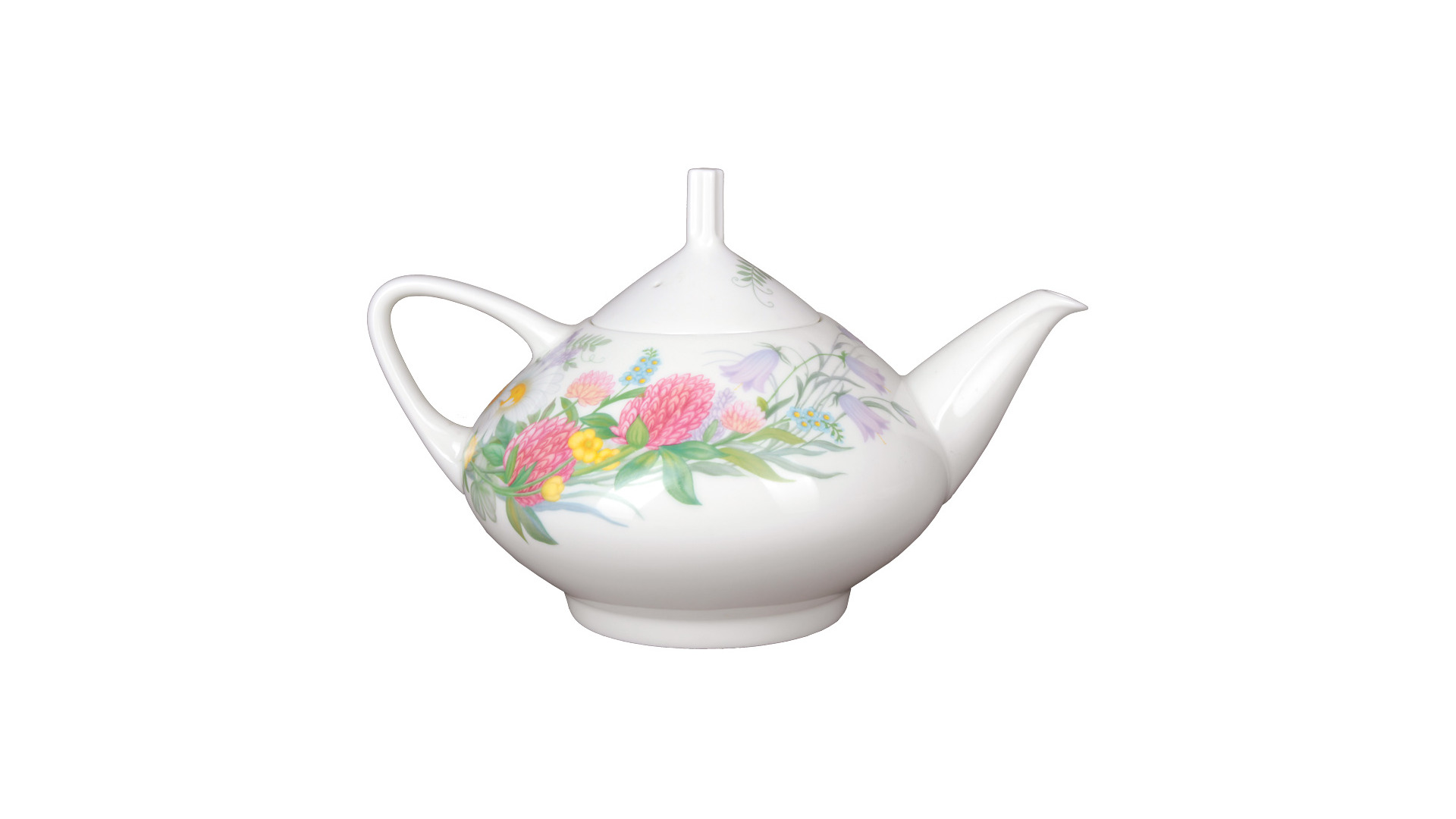 Сервиз чайный ИФЗ Полевые цветы Купольная на 6 персон 14 предметов, фарфор костяной