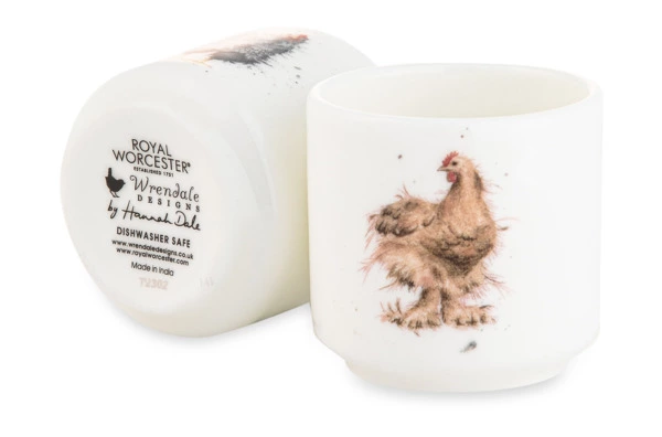 Набор подставок для яиц Royal Worcester Забавная фауна Курицы 5 см, 2 шт, фарфор костяной