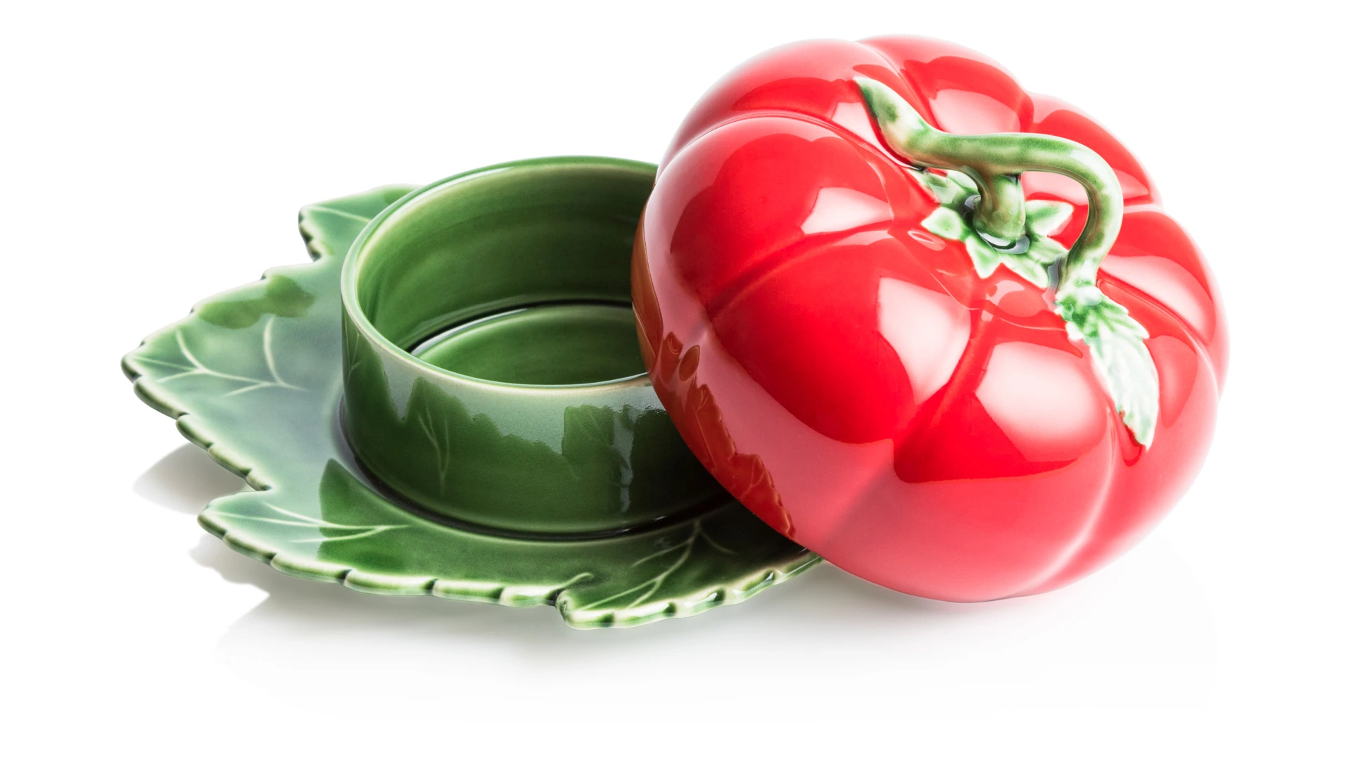 Блюдо с крышкой Bordallo Pinheiro Томат 20x18 см, керамика