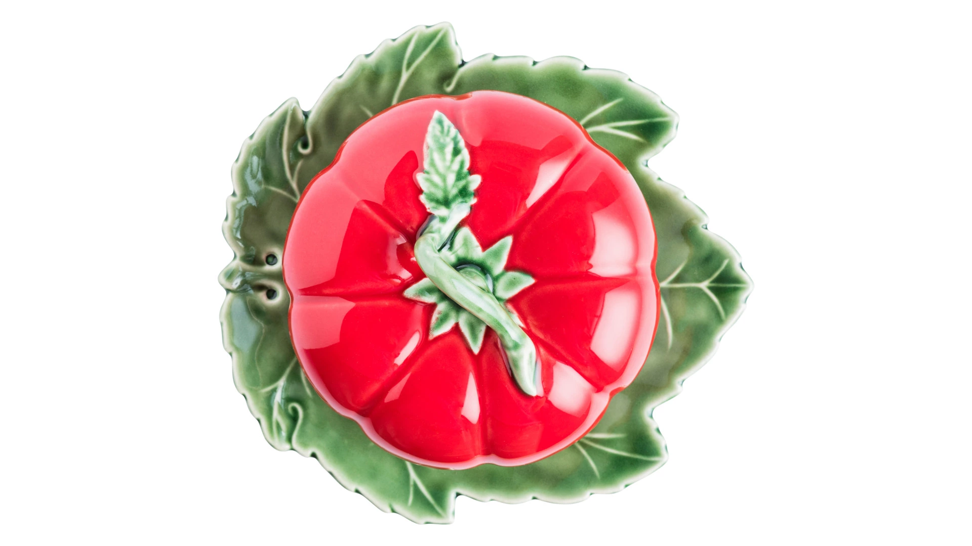 Блюдо с крышкой Bordallo Pinheiro Томат 20x18 см, керамика