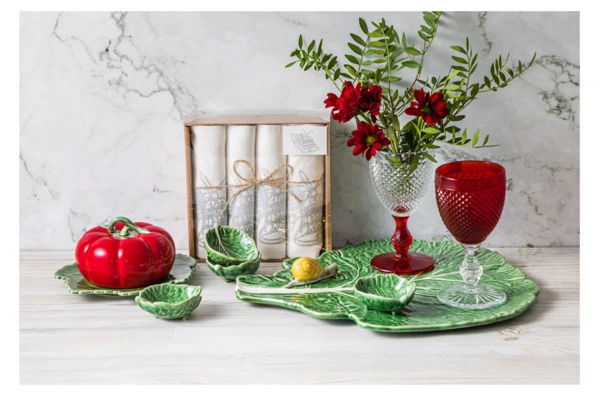 Блюдо с крышкой Bordallo Pinheiro Томат 20x18 см, керамика