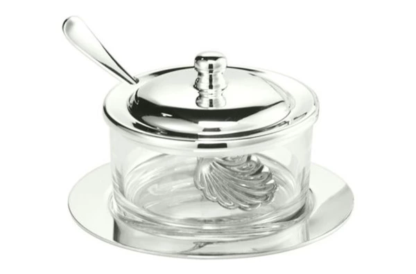 Емкость для сыра с крышкой Schiavon Эссенция 13 см, посеребрение