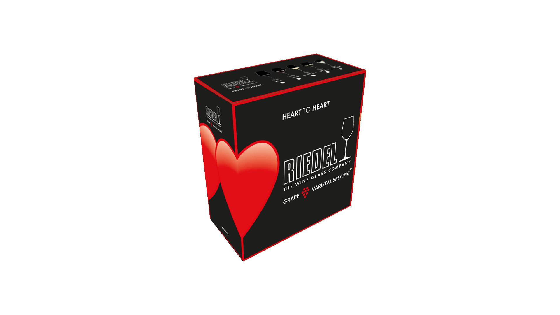 Набор бокалов для белого вина Riedel Heart To Heart Riesling 490мл, 2шт, стекло хрустальное