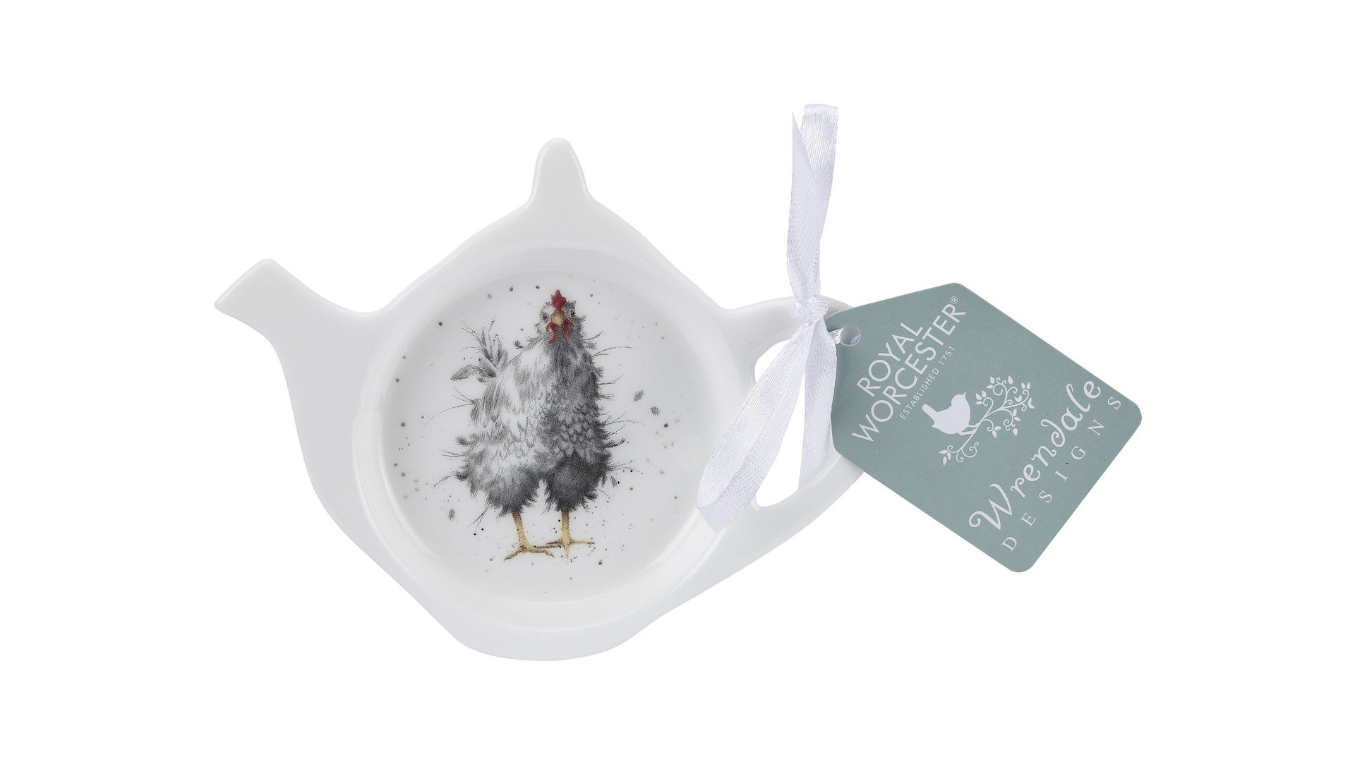 Подставка для чайного пакетика Royal Worcester Забавная фауна Любопытная курица 13 см