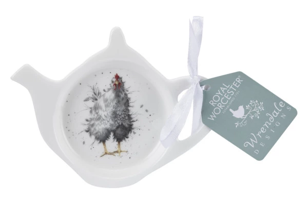 Подставка для чайного пакетика Royal Worcester Забавная фауна Любопытная курица 13 см