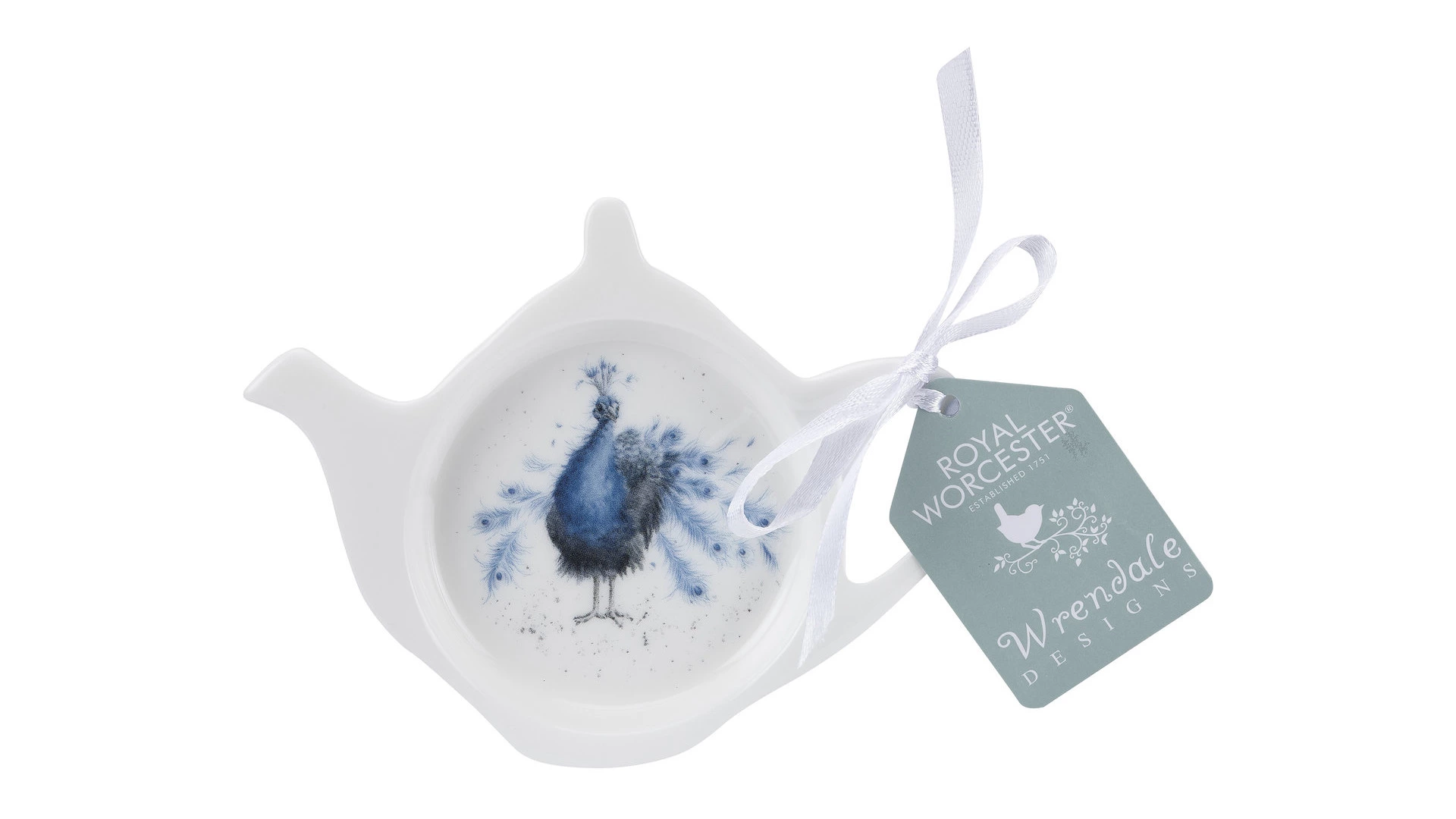 Подставка для чайного пакетика Royal Worcester Забавная фауна Павлин 13 см