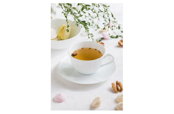 Чашка чайная с блюдцем Noritake Шер Бланк 215 мл