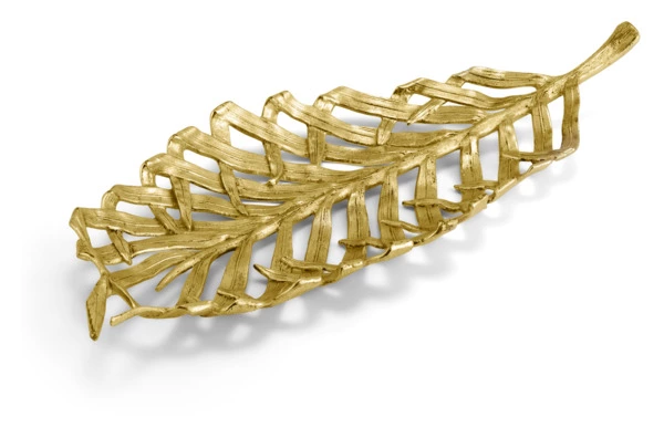 Блюдо для центра стола Michael Aram Пальмовая ветвь 58 см, сталь нержавеющая